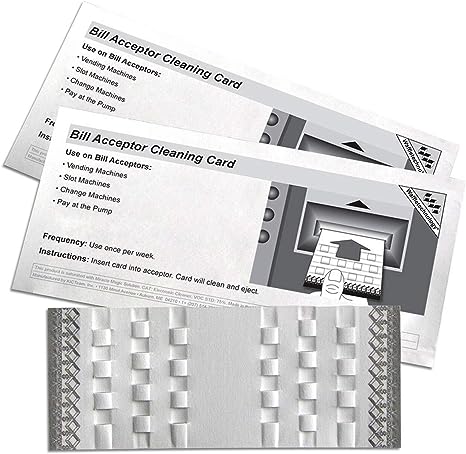 Cash Acceptor Cleaning Cards (15 Pack)
